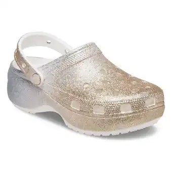 Crocs Classic platform ombre glitter clog offer
