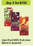Game Liqui fruit 100% fruit juice blend assorted-for any 3 x 2l offer