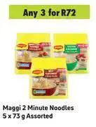 Game Maggi 2 minute noodles assorted-for any 3 x 5 x 73g offer