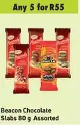 Game Beacon chocolate slabs assorted-for any 5 x 80g offer