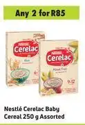 Game Nestle cerelac baby cereal assorted-for 2 x 250g offer