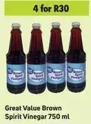 Game Great value brown spirit vinegar-for 4 x 750ml offer