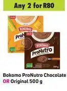 Game Bokomo pro nuto chocolate or original-for 2 x 500g offer