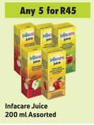 Game Infacare juice assorted-for 5 x 200ml offer