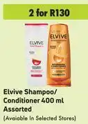 Elvive shampoo/ conditioner 400 ml assorted-for 2
