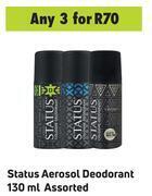 Game Staus aerosol deodorant assorted-for any 3 x 130ml offer