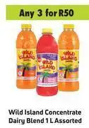 Game Wild island concentrate dairy blend assorted-for 3 x 1l offer