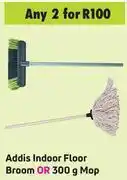 Game Addis indoor floor broom or 300 g mop- for any 2 offer