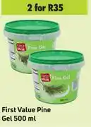 Game First value pine gel-for 2 x 500ml offer