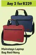Mainstays laptop bag (red/navy)- for any 2