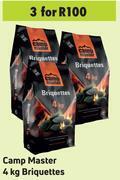 Game Camp master briquettes-for 3 x 4kg offer