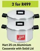Game Hart 25 cm aluminium casserole with solid lid- for 2 offer