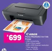 Game Canon pixma mg2540s 3 in 1 ink printer offer