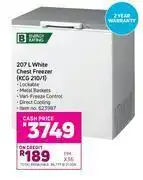 Game Kic 207l white chest freezer (kcg 210/1) offer