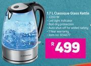 Game Bennett read 1.7 l classique glass kettle offer