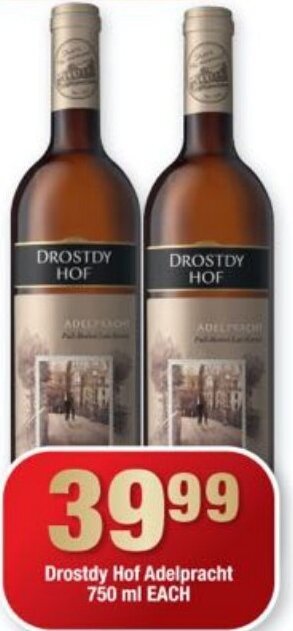 OK Liquor Drostdy Hof Adelpracht 750ml offer