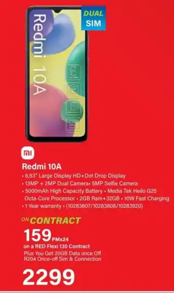 Incredible Connection Mi Redmi 10A Smartphone offer