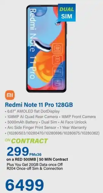 Incredible Connection Mi Redmi Note 11 Pro 128GB offer