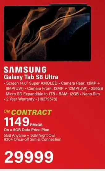 Incredible Connection Samsung Galaxy Tab S8 Ultra offer