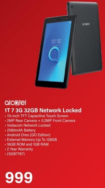 Incredible Connection Alcatel 1T 7 3G 32GB Network Locked offer