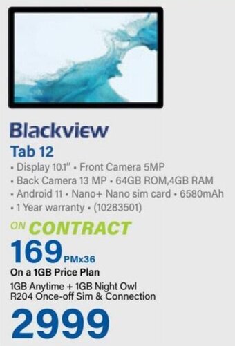 Incredible Connection Blackview Tab 12 offer