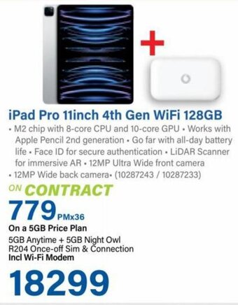 Incredible Connection iPad Pro 11 inch 4th Gen WiFi 128GB offer