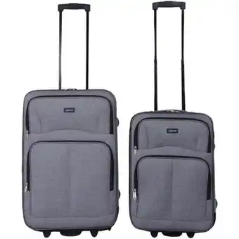 Game Mainstays grey melanged 2 piece travel set offer