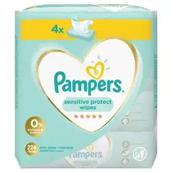 Game Pampers sensitive baby wipes 4x56s offer