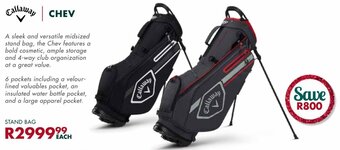 The Golfers Club Callaway Chev Stand Bag offer