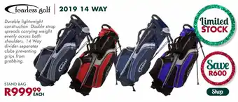 The Golfers Club Fearless Golf 2019 14 Way offer