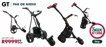 The Golfers Club GT Par or Birdie Electric Cart offer