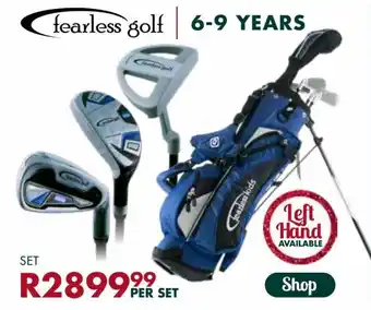 Fearless Golf 6-9 Years Set