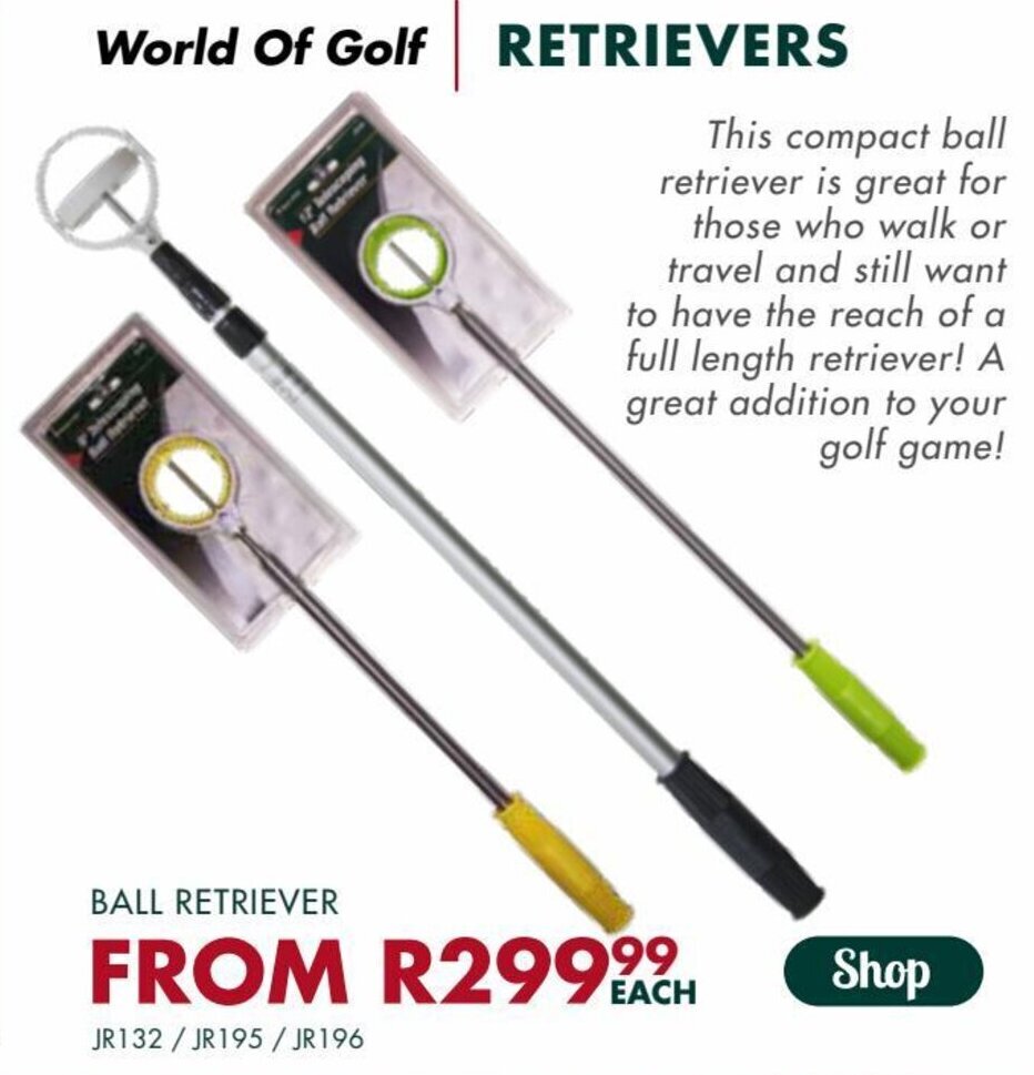World Of Golf Retrievers Ball Retriever offer at The Golfers Club