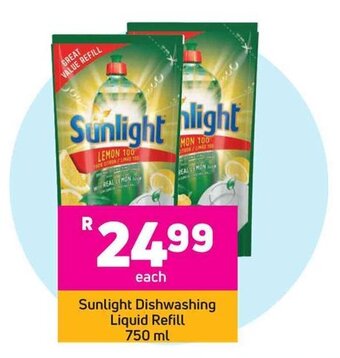 Game Sunlight Dishwashing Liquid Refill 750ml offer
