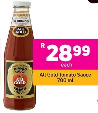 Game All Gold Tomato Sauce 700ml offer