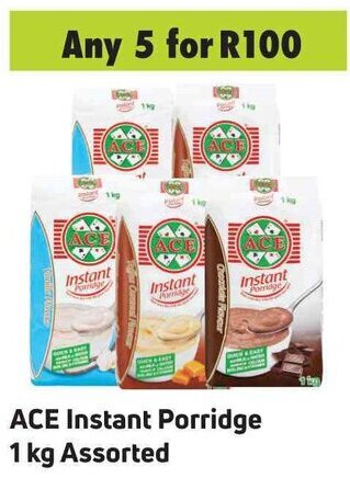 Game Ace Instant Porridge 1kg Assorted offer
