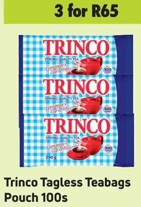 Game Trinco Teagless Teabags ouch 3x100s offer