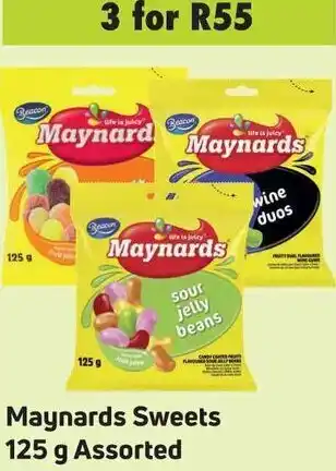 Game Maynards Sweets 3x125g Assorted offer