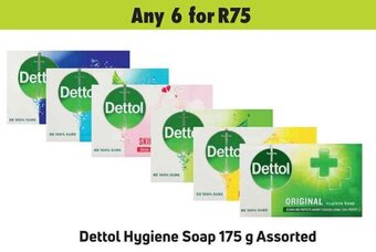 Game Dettol Hygiene Soap 175g Assorted offer