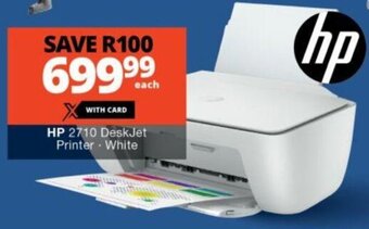 Checkers HP 2710 DeskJet Printer White offer