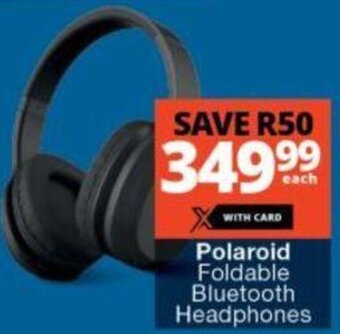 Checkers Polaroid Foldable Bluetooth Headphones offer