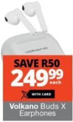 Checkers Volkano Buds X Earphones offer