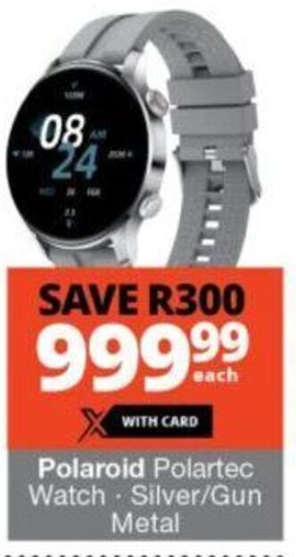 Polaroid Polartec Watch Silver/Gun Metal