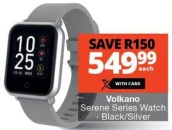 Volkano Serene Series Watch Black/Silver