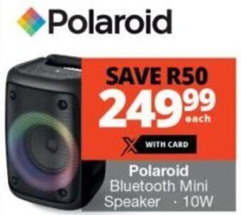 Checkers Polaroid Bluetooth Mini Speaker 10W offer