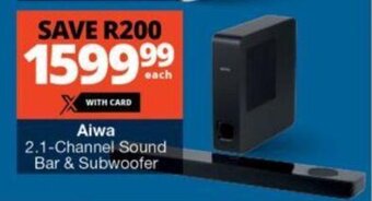 Aiwa 2,1 Channel Sound Bar & Subwoofer