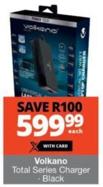 Checkers Volkano Total Series Charger Black offer