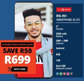 Checkers Itel V51 Smartphone 4G LTE offer