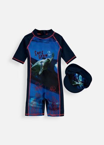 Surf crew turtle uv swimsuit set