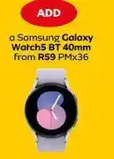 Samsung galaxy watch 5 bt 40mm 36 months offer at MTN